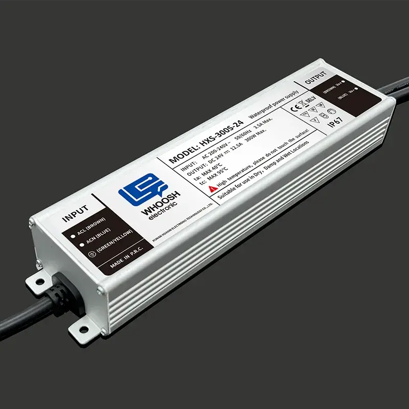 IP67 36V 12V 24V 300W water-proof power supply Chinese manufacturer with EMC lab